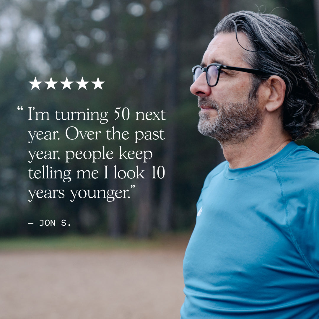 Nexus NAD⁺ customer review — Jon S., turning 50, told he looks 10 years younger