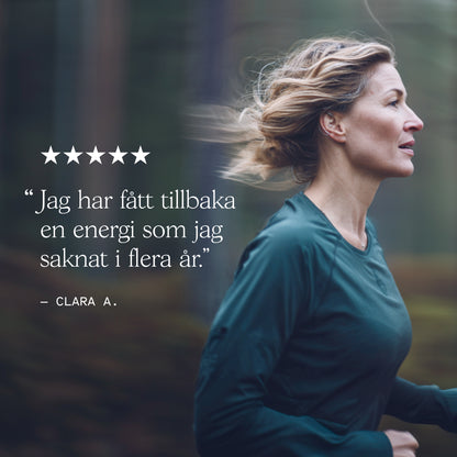 Nexus NAD⁺ kundrecension — Clara A., fick tillbaka energin hon saknat i flera år